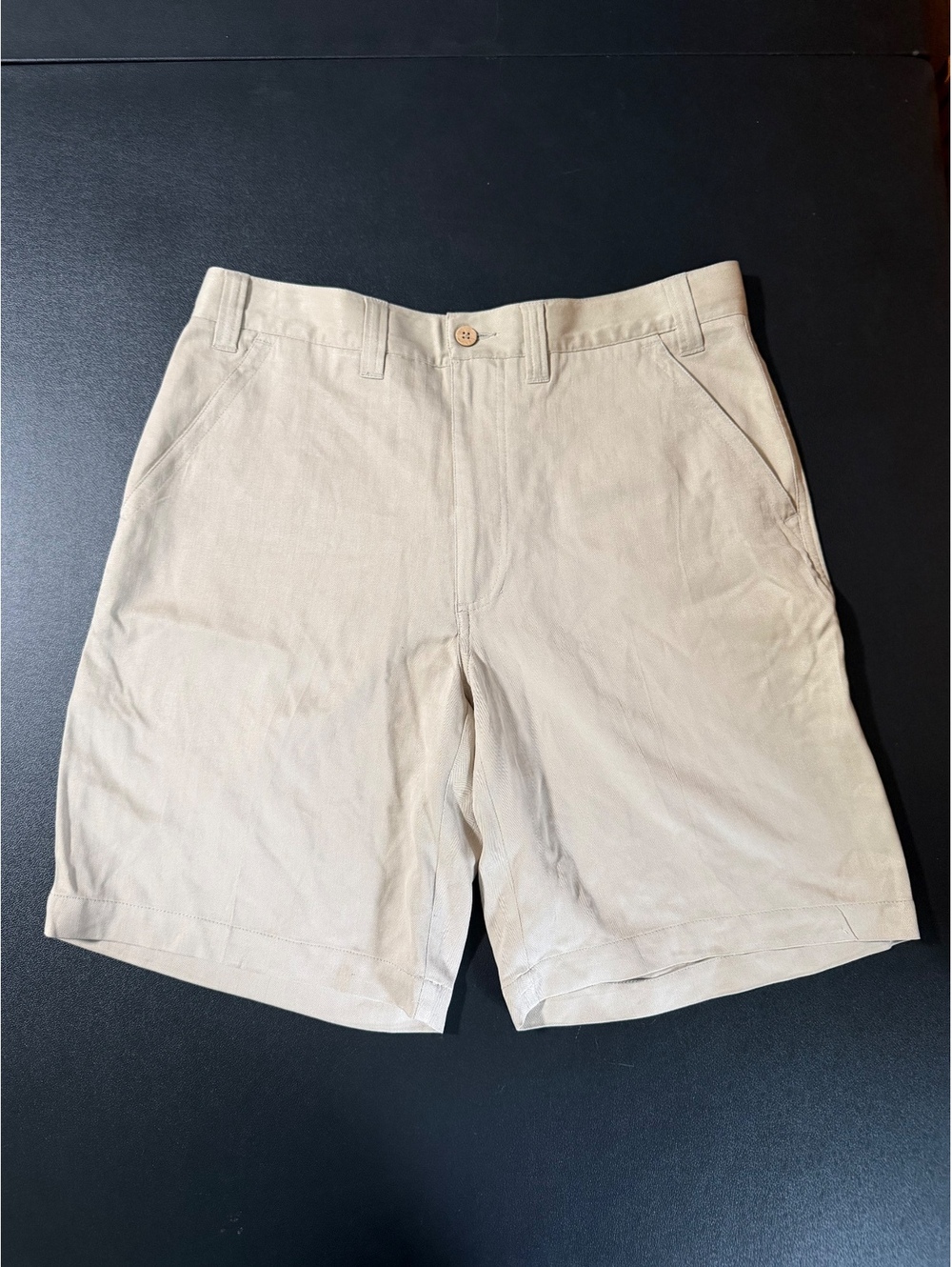 Ralph Lauren Black Label Sport Men's Khaki Silk‎ Shorts Size 32